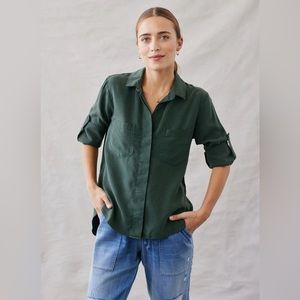 New Bella Dahl Newport Split Back Top XS